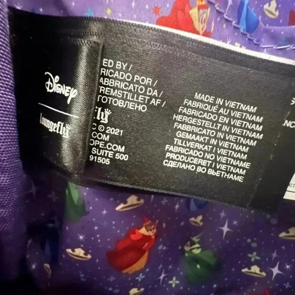 Loungefly Disney Princess Castle Series Sleeping Beauty Mini Backpack New no tag main image 5